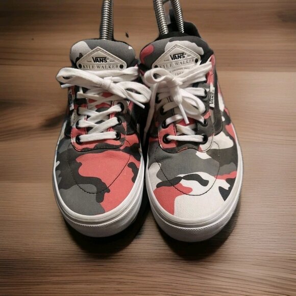 Vans Kyle Walker Pro Pink Black Camo Skateboard Shoes Size 7 Ultra Cush Low Mens - Picture 1 of 14